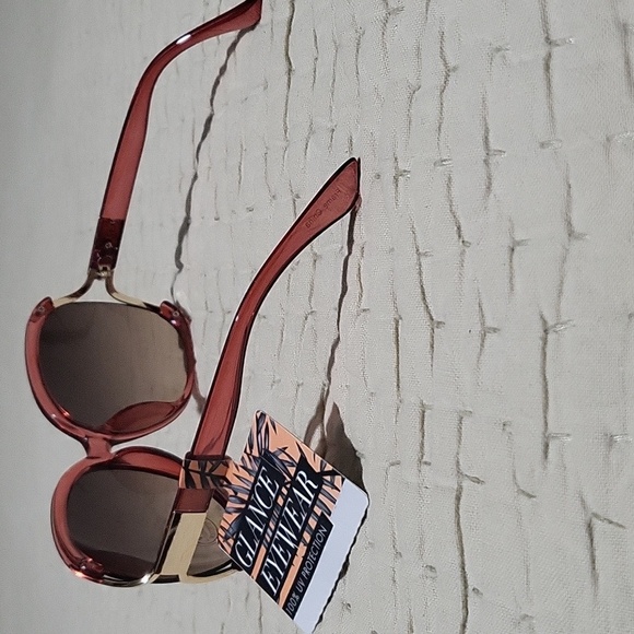 Nwt Glance Eyewear Elegant Pink Sunglasses - Picture 7 of 11